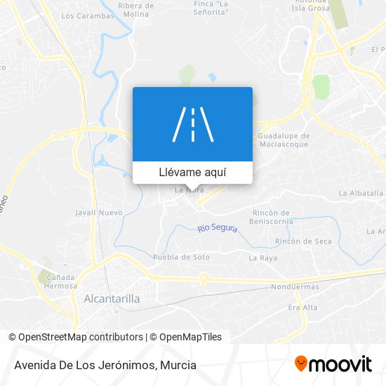 Mapa Avenida De Los Jerónimos