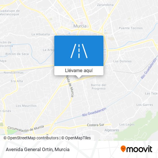 Mapa Avenida General Ortín