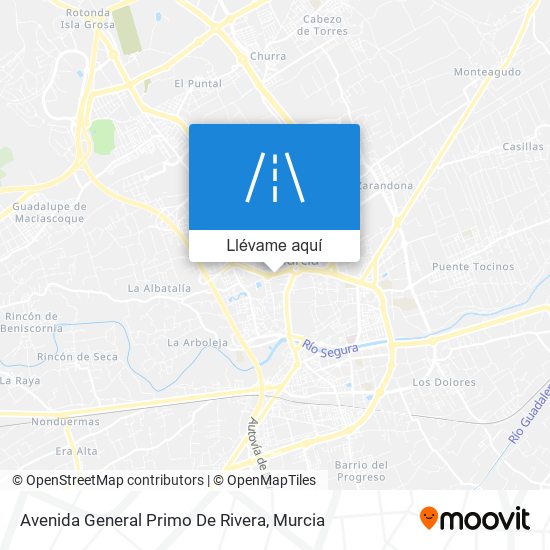 Mapa Avenida General Primo De Rivera