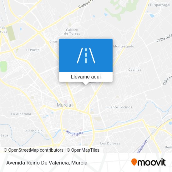 Mapa Avenida Reino De Valencia