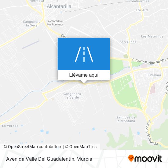 Mapa Avenida Valle Del Guadalentín