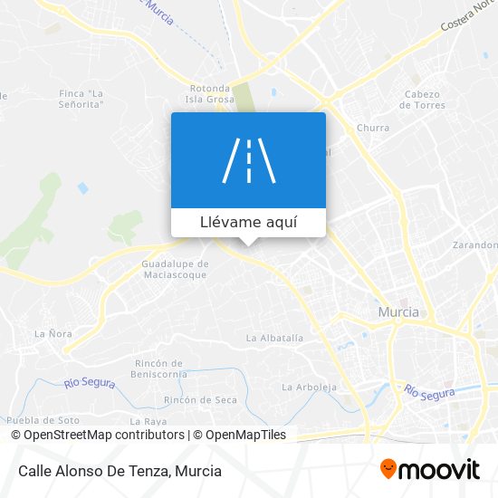 Mapa Calle Alonso De Tenza