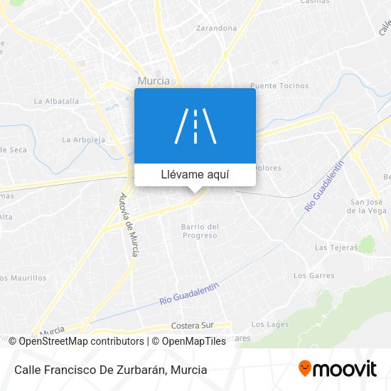 Mapa Calle Francisco De Zurbarán