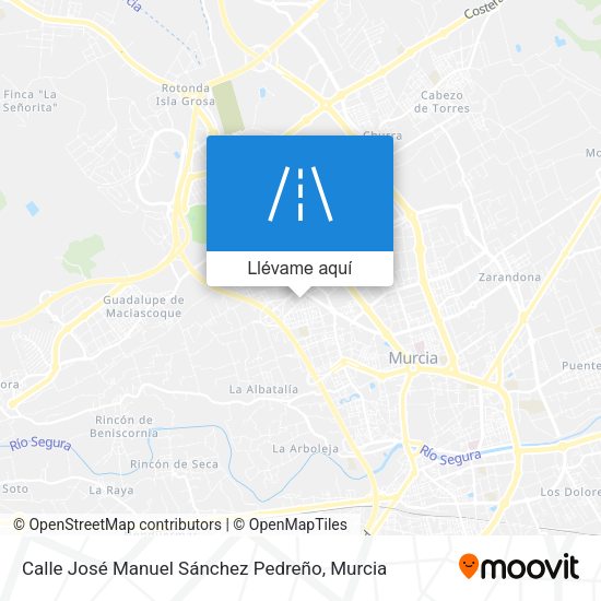 Mapa Calle José Manuel Sánchez Pedreño