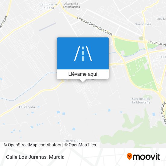 Mapa Calle Los Jurenas