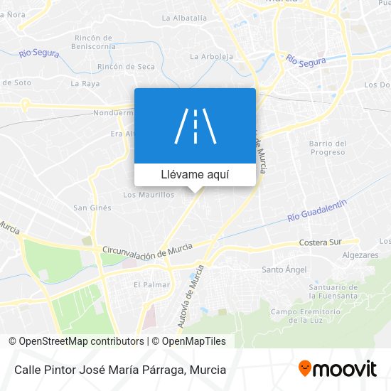 Mapa Calle Pintor José María Párraga
