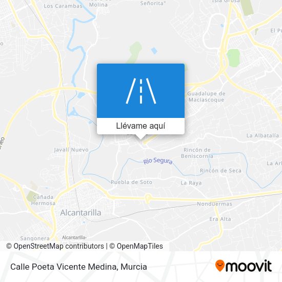Mapa Calle Poeta Vicente Medina