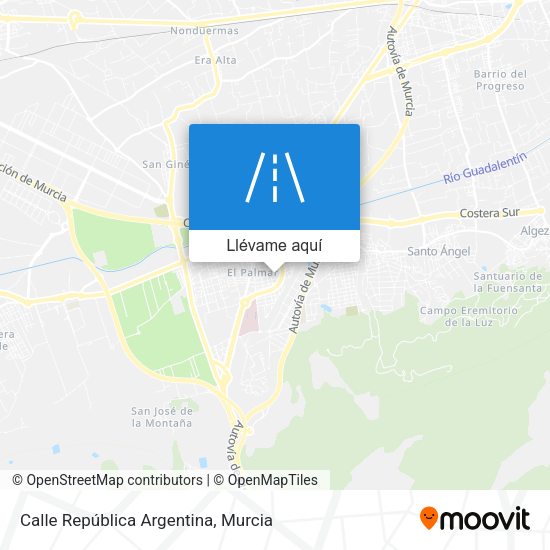 Mapa Calle República Argentina