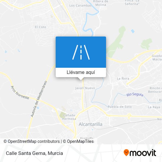 Mapa Calle Santa Gema