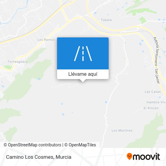 Mapa Camino Los Cosmes