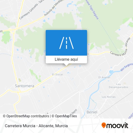 Mapa Carretera Murcia - Alicante