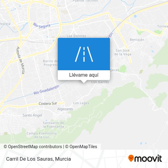 Mapa Carril De Los Sauras
