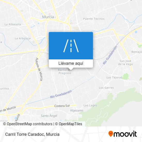Mapa Carril Torre Caradoc