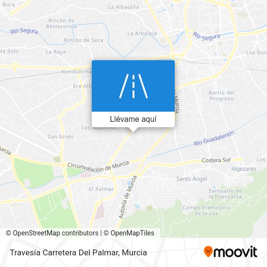 Mapa Travesía Carretera Del Palmar