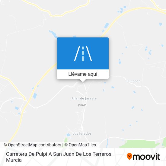 Mapa Carretera De Pulpí A San Juan De Los Terreros