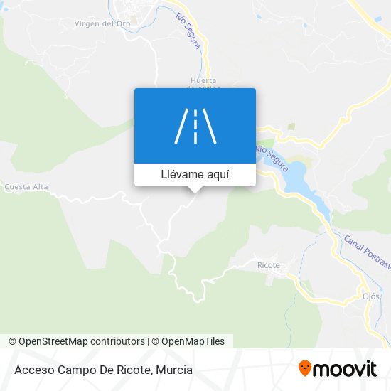 Mapa Acceso Campo De Ricote