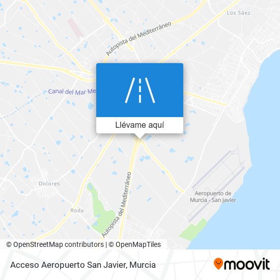 Mapa Acceso Aeropuerto San Javier