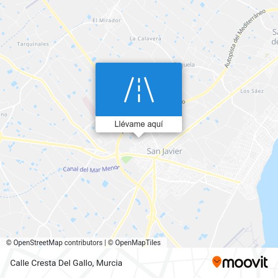 Mapa Calle Cresta Del Gallo