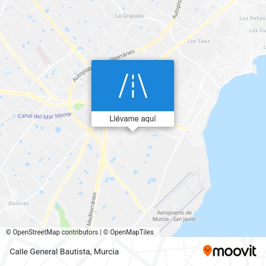 Mapa Calle General Bautista