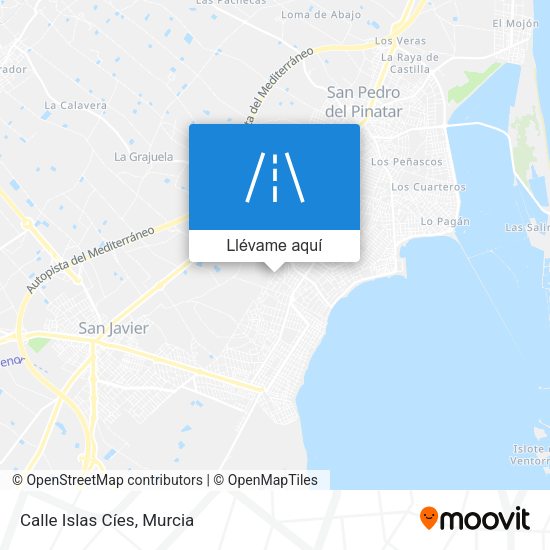 Mapa Calle Islas Cíes