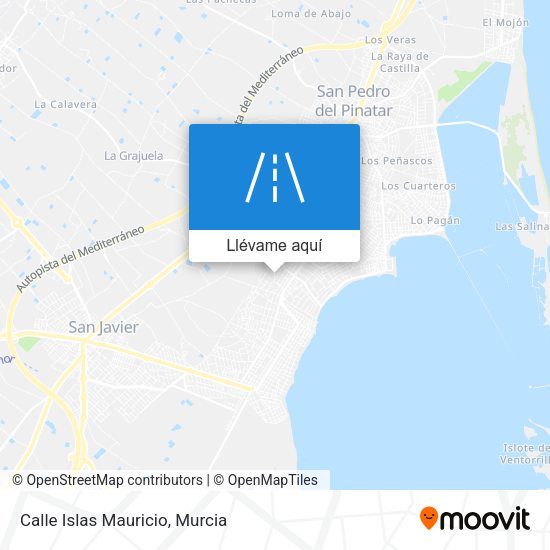 Mapa Calle Islas Mauricio