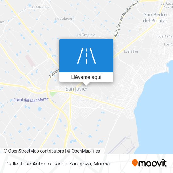 Mapa Calle José Antonio García Zaragoza