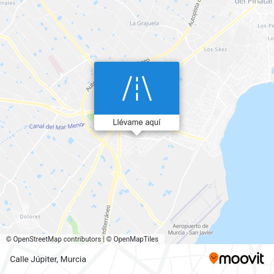 Mapa Calle Júpiter