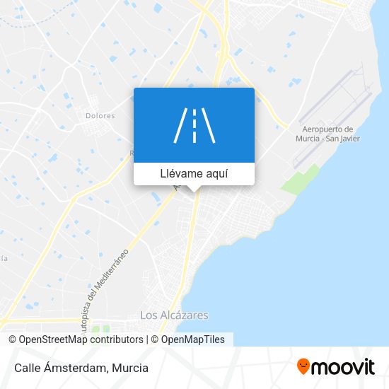Mapa Calle Ámsterdam