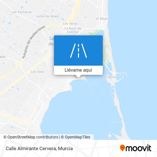 Mapa Calle Almirante Cervera
