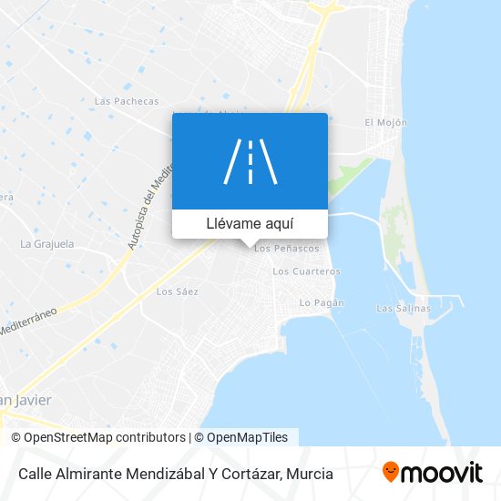 Mapa Calle Almirante Mendizábal Y Cortázar