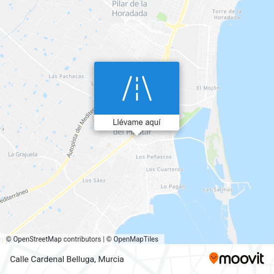 Mapa Calle Cardenal Belluga