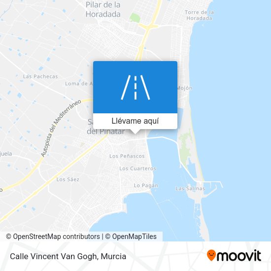 Mapa Calle Vincent Van Gogh