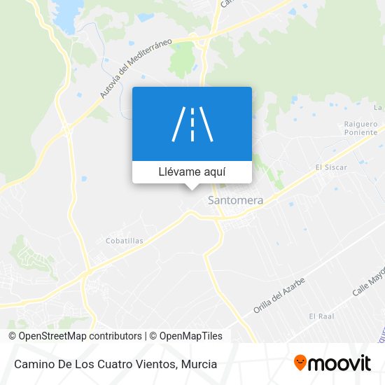 Mapa Camino De Los Cuatro Vientos
