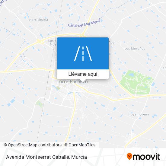 Mapa Avenida Montserrat Caballé