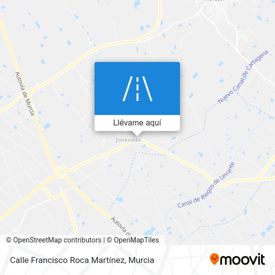 Mapa Calle Francisco Roca Martínez