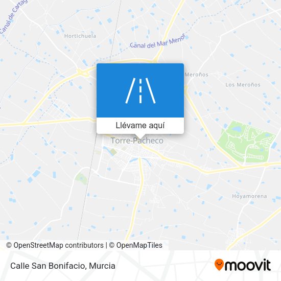 Mapa Calle San Bonifacio