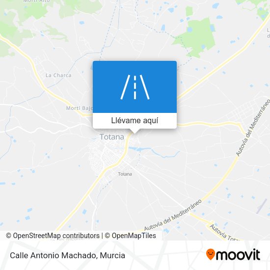 Mapa Calle Antonio Machado