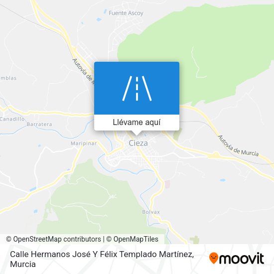 Mapa Calle Hermanos José Y Félix Templado Martínez