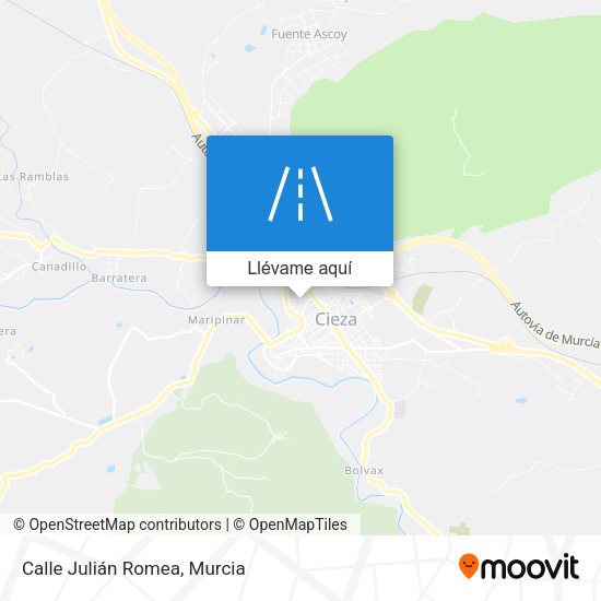 Mapa Calle Julián Romea