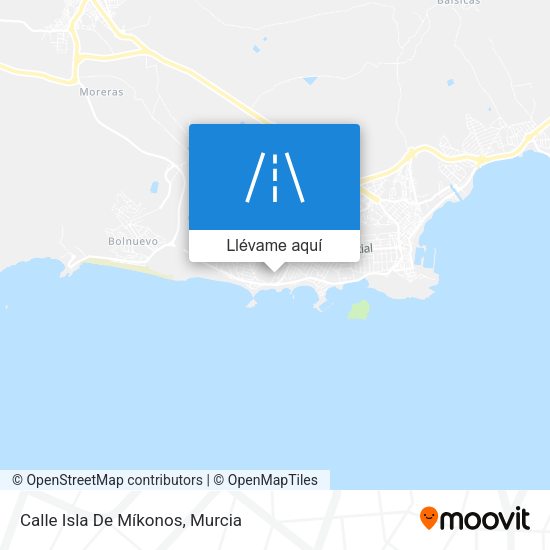 Mapa Calle Isla De Míkonos