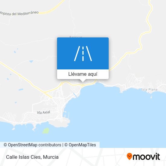Mapa Calle Islas Cíes