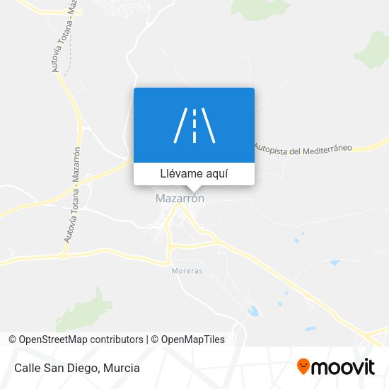 Mapa Calle San Diego