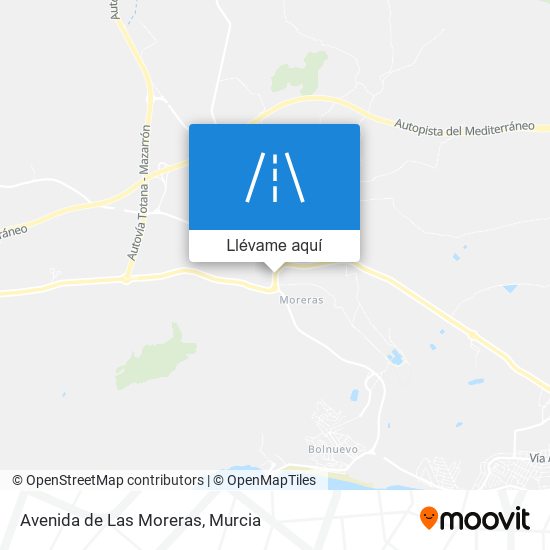 Mapa Avenida de Las Moreras
