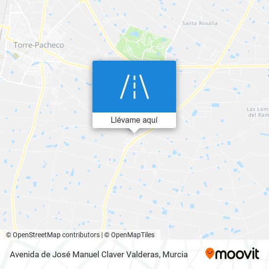 Mapa Avenida de José Manuel Claver Valderas