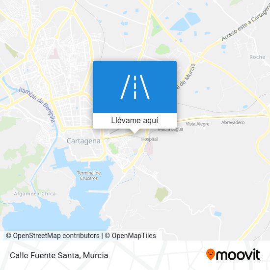 Mapa Calle Fuente Santa