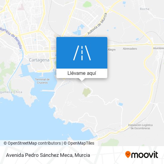 Mapa Avenida Pedro Sánchez Meca