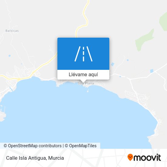 Mapa Calle Isla Antigua