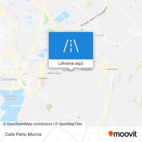 Mapa Calle París