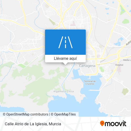 Mapa Calle Atrio de La Iglesia