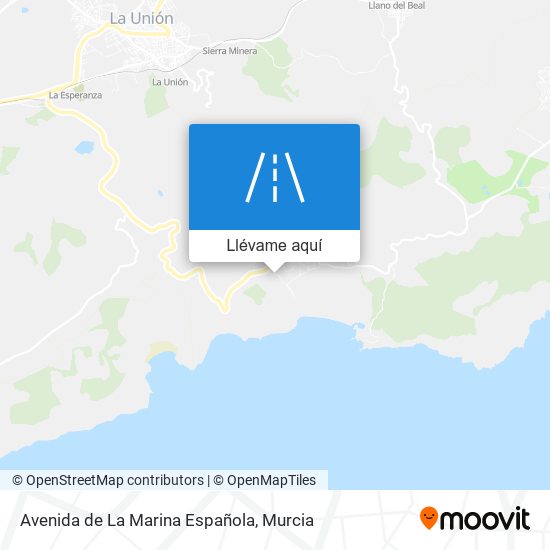 Mapa Avenida de La Marina Española